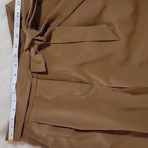 TAN COLOR HIGH WAISTED DRESS PANTS - Picture 8 of 14